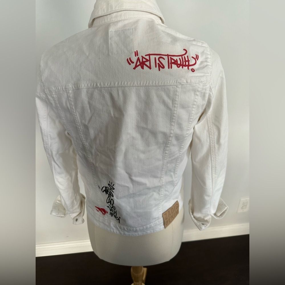 Zadig & Voltaire White Denim Jacket - Picture 5 of 12